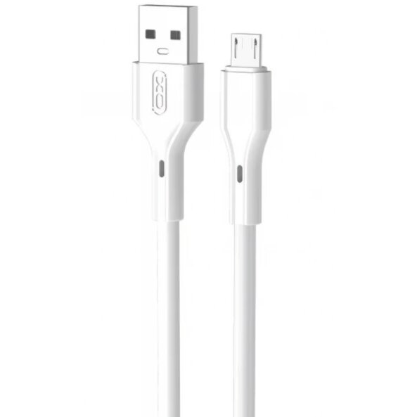 Cablu Date si Incarcare USB-A - microUSB XO Design NB230, 18W, 1m, Alb 