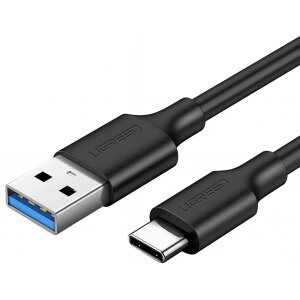 Cablu Date si Incarcare USB-A - USB-C UGREEN US184, 18W, 0.5m, Negru 