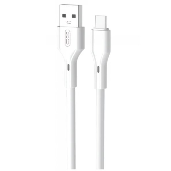 Cablu Date si Incarcare USB-A - USB-C XO Design NB230, 18W, 1m, Alb 
