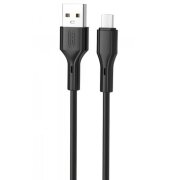 Cablu Date si Incarcare USB-A - USB-C XO Design NB230, 18W, 1m, Negru 