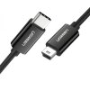 Cablu Date si Incarcare USB-C - miniUSB UGREEN US242, 18W, 1m, Negru 