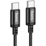 Cablu Date si Incarcare USB-C - USB-C HOCO X91, 60W, 3m, Negru 