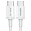 Cablu Date si Incarcare USB-C - USB-C UGREEN US264, 60W, 0.5m, Alb 