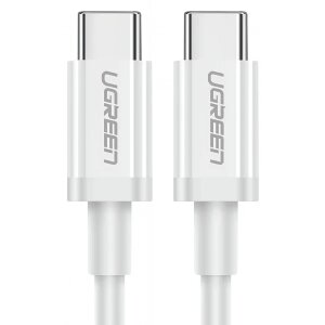 Cablu Date si Incarcare USB-C - USB-C UGREEN US264, 60W, 0.5m, Alb 