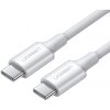 Cablu Date si Incarcare USB-C - USB-C UGREEN US300, 100W, 2m, Alb 