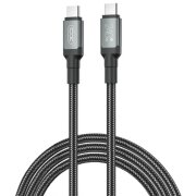 Cablu Date si Incarcare USB-C - USB-C XO Design NB-Q264B, 240W, 2m, Negru 