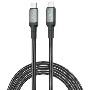 Cablu Date si Incarcare USB-C - USB-C XO Design NB-Q264B, 240W, 2m, Negru 