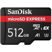 Card Memorie microSDXC SanDisk Express, 512Gb, Clasa 10 / UHS-1 U3 SDSQXFN-512G-GN4NN 