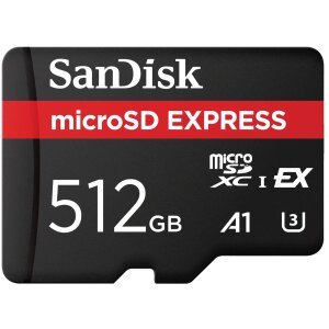 Card Memorie microSDXC SanDisk Express, 512Gb, Clasa 10 / UHS-1 U3 SDSQXFN-512G-GN4NN 