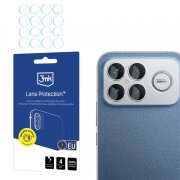 Folie de protectie Camera Spate 3MK Protection pentru Xiaomi Poco F8 Ultra, Sticla Securizata, Full Glue, Set 4 bucati, Transparenta