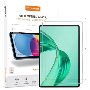 Folie de protectie Ecran Techsuit ArmorGlass CrystalHD pentru Honor Pad X8a / Xiaomi Pad 6 / 6 Pro, Sticla Securizata, Full Glue, Set 2 bucati
