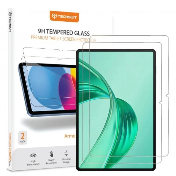 Folie de protectie Ecran Techsuit ArmorGlass CrystalHD pentru Honor Pad X8a / Xiaomi Pad 6 / 6 Pro, Sticla Securizata, Full Glue, Set 2 bucati