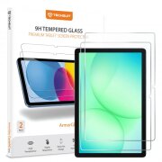 Folie de protectie Ecran Techsuit ArmorGlass CrystalHD pentru Samsung Galaxy Tab A11+ / Tab A9+, Sticla Securizata, Full Glue, Set 2 bucati