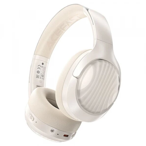 Handsfree Bluetooth Acefast H5, A2DP, ANC, Alb