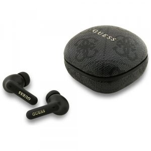 Handsfree Bluetooth Guess 4G Classic Metal Logo, TWS, Negru