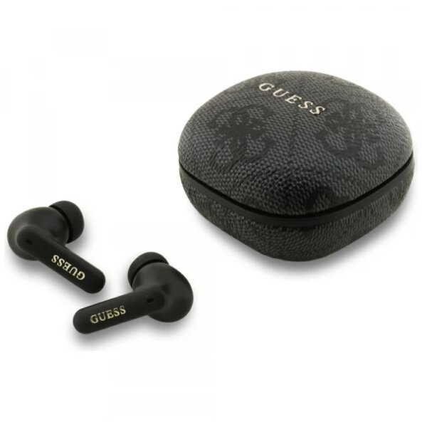 Handsfree Bluetooth Guess 4G Classic Metal Logo, TWS, Negru