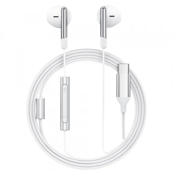Handsfree USB-C Acefast L3, 1.2m, Alb