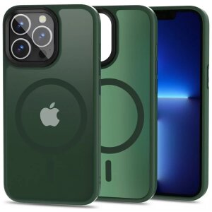 Husa MagSafe pentru Apple iPhone 13 Pro, Tech-Protect, Magmat, Verde 