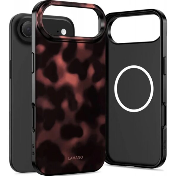 Husa MagSafe pentru Apple iPhone 17 Air, Tech-Protect, Lamano Panther, Neagra 