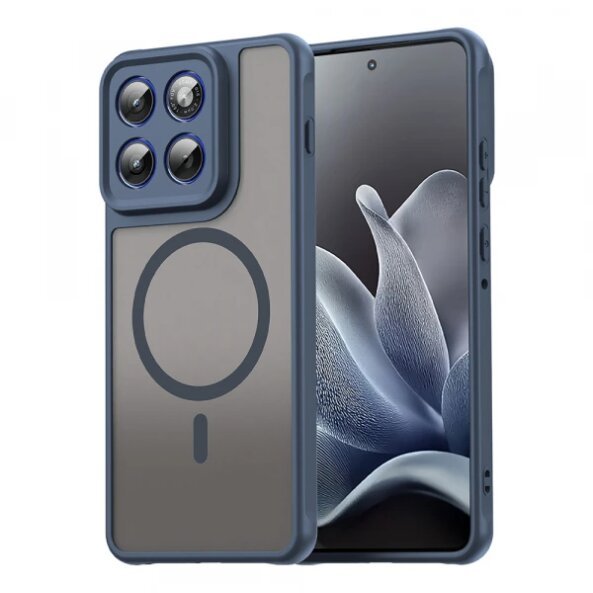 Husa MagSafe pentru Motorola Edge 70, Techsuit, HaloFrost II, Bleumarin