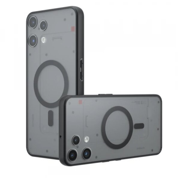 Husa MagSafe pentru Nothing Phone (3a) Lite, Techsuit, PureFrost, Neagra Satinata