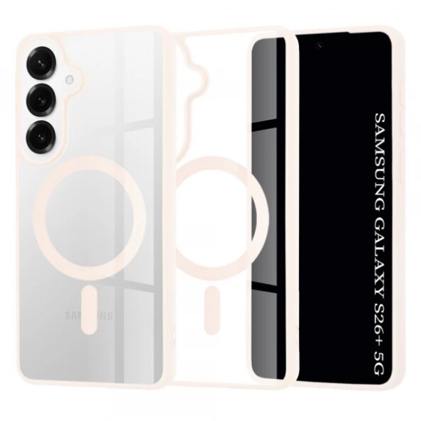 Husa MagSafe pentru Samsung Galaxy S26 Plus, Techsuit, Pro, Roz