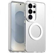 Husa MagSafe pentru Samsung Galaxy S26 Ultra, Techsuit, CandyCase, Alba