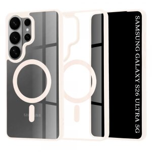 Husa MagSafe pentru Samsung Galaxy S26 Ultra, Techsuit, Pro, Roz