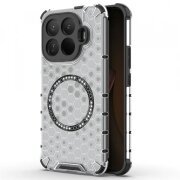 Husa MagSafe pentru Xiaomi 15T Pro, Techsuit, HoneyComb Shield, Alba