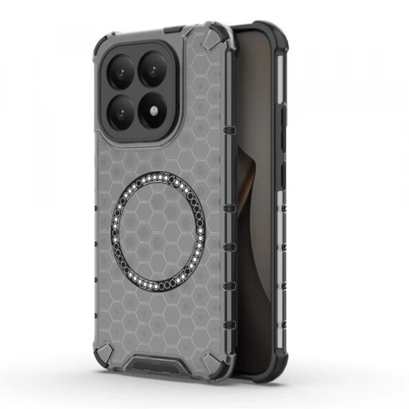 Husa MagSafe pentru Xiaomi 15T, Techsuit, HoneyComb Shield, Neagra