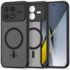 Husa MagSafe pentru Xiaomi Poco F8 Pro, Tech-Protect, Magmat, Neagra 