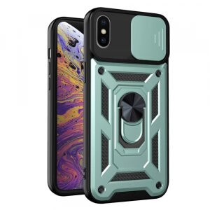 Husa pentru Apple iPhone XS Max, Techsuit, CamShield, Verde