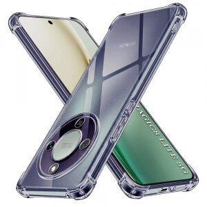 Husa pentru Honor Magic8 Lite, Techsuit, Shockproof Clear, Neagra