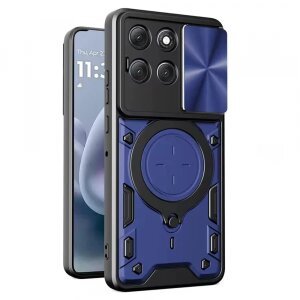 Husa pentru Motorola Moto G86, Techsuit, CamGuard Pro, Albastra