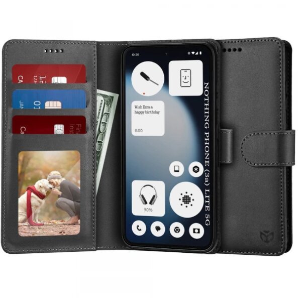 Husa pentru Nothing Phone (3a) Lite, Techsuit, Diary Book, Neagra
