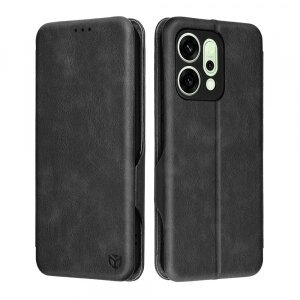Husa pentru Oppo Reno14, Techsuit, Safe Wallet Plus, Neagra