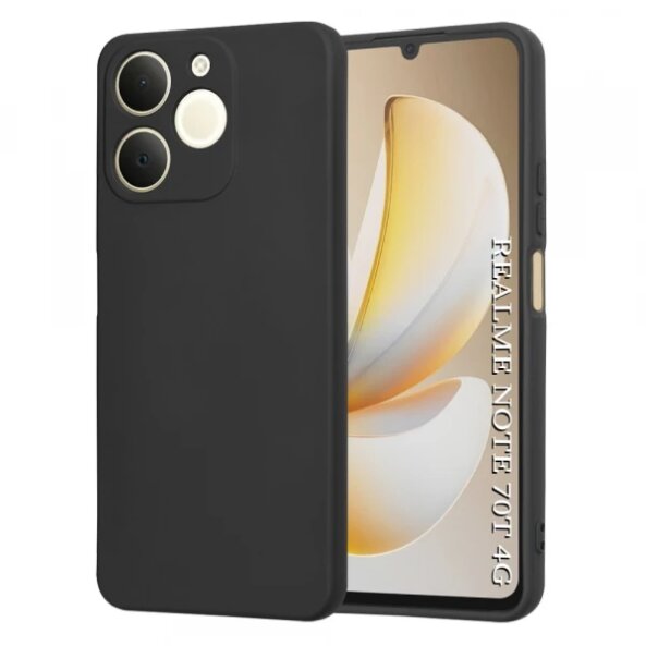 Husa pentru Realme Note 70T, Techsuit, SoftFlex, Neagra