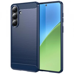 Husa pentru Samsung Galaxy S26 Plus, Techsuit, Carbon, Albastra