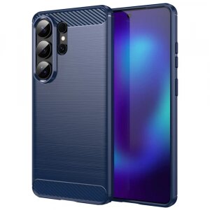 Husa pentru Samsung Galaxy S26 Ultra, Techsuit, Carbon, Albastra