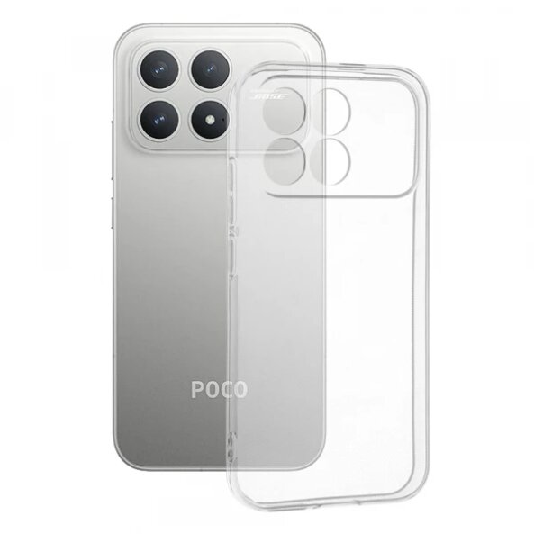 Husa pentru Xiaomi Poco F8 Pro, Techsuit, Clear, Transparenta