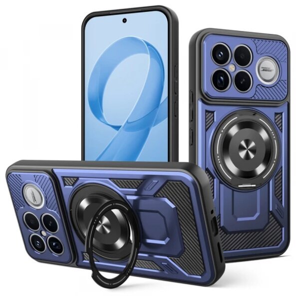 Husa pentru Xiaomi Poco F8 Ultra, Techsuit, RuggedCam, Albastra