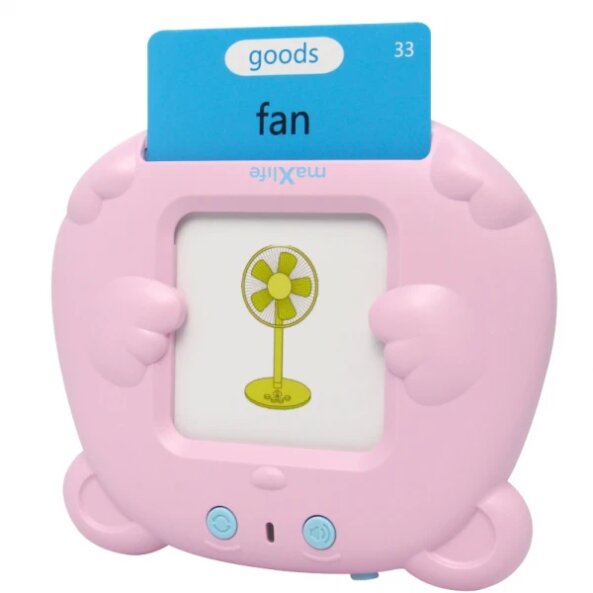 Jucarie educativa MaXlife MXLD-100 pentru invatare cuvinte in limba engleza, Roz 