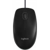 Mouse Wired USB Logitech B100, 1000DPI, Negru 910-003357 