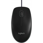 Mouse Wired USB Logitech B100, 1000DPI, Negru 910-003357 