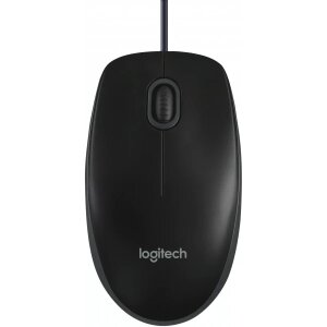 Mouse Wired USB Logitech B100, 1000DPI, Negru 910-003357 