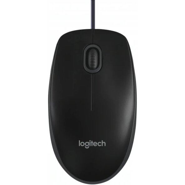 Mouse Wired USB Logitech B100, 1000DPI, Negru 910-003357 