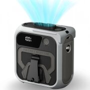 Ventilator Portabil Techsuit Z13 cu baterie externa 10000mAh, Gri 