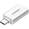 Adaptor OTG USB-C - USB-A UGREEN US173, Alb 