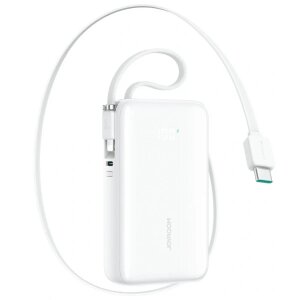 Baterie Externa Joyroom JR-PR2L, 10000mAh, 35W, QC + PD, 1 x Lightning - 1 x USB-C, Alba 