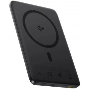 Baterie Externa Wireless Baseus PicoGo AM41, 10000mAh, 27W, PD + FQI, 1 x QI - 1 x USB-C, Neagra E0027201 